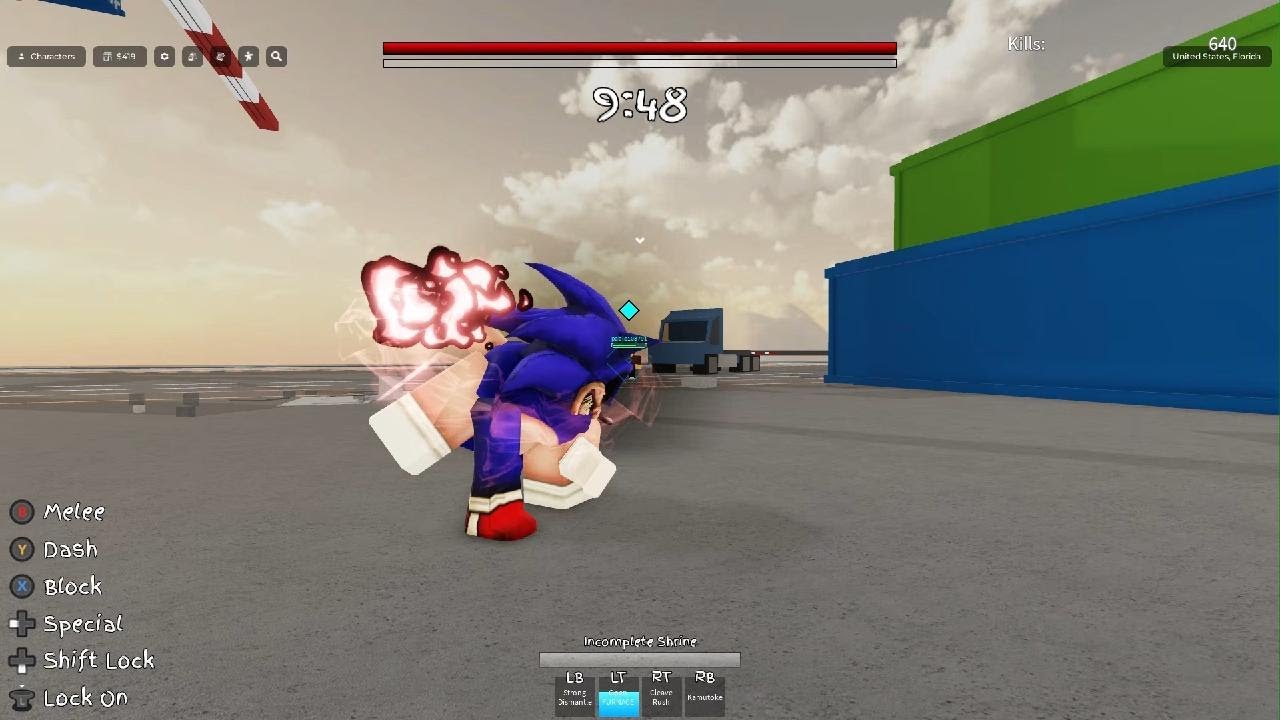 Sonic exe becomes the boss battle (jujutsu shenanigans)