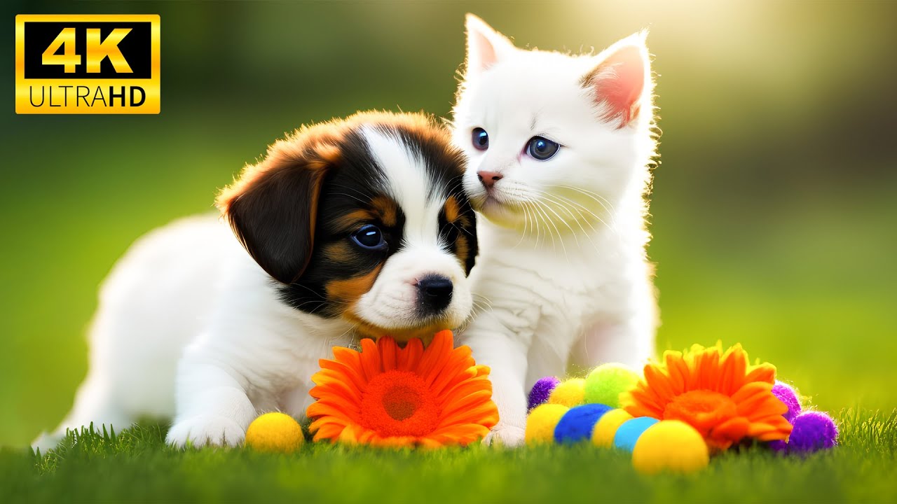 Baby Animals 4K — дарите радость играм детенышей животных под расслабляющую музыку