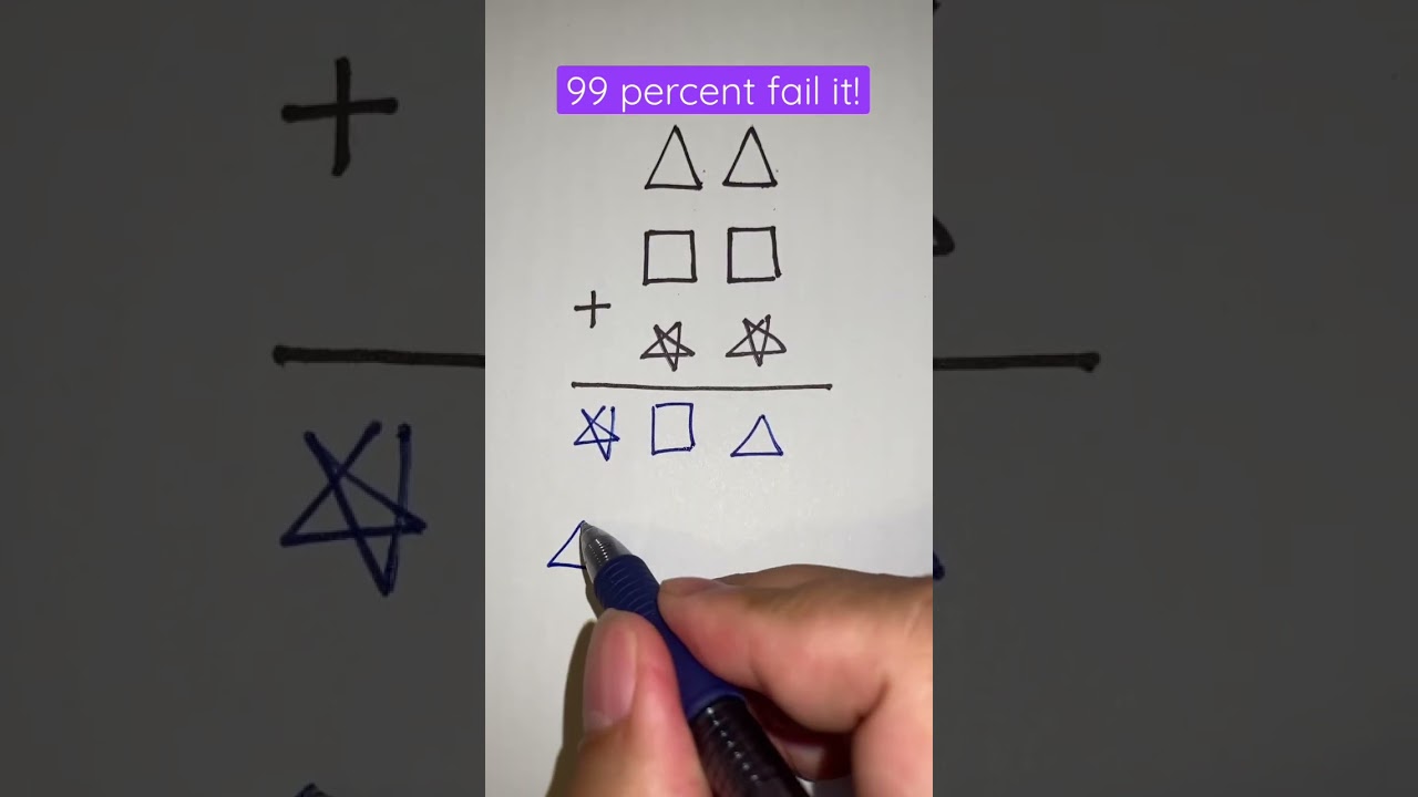 99 percent fail this math puzzle #math #puzzle #mathpuzzle #shorts