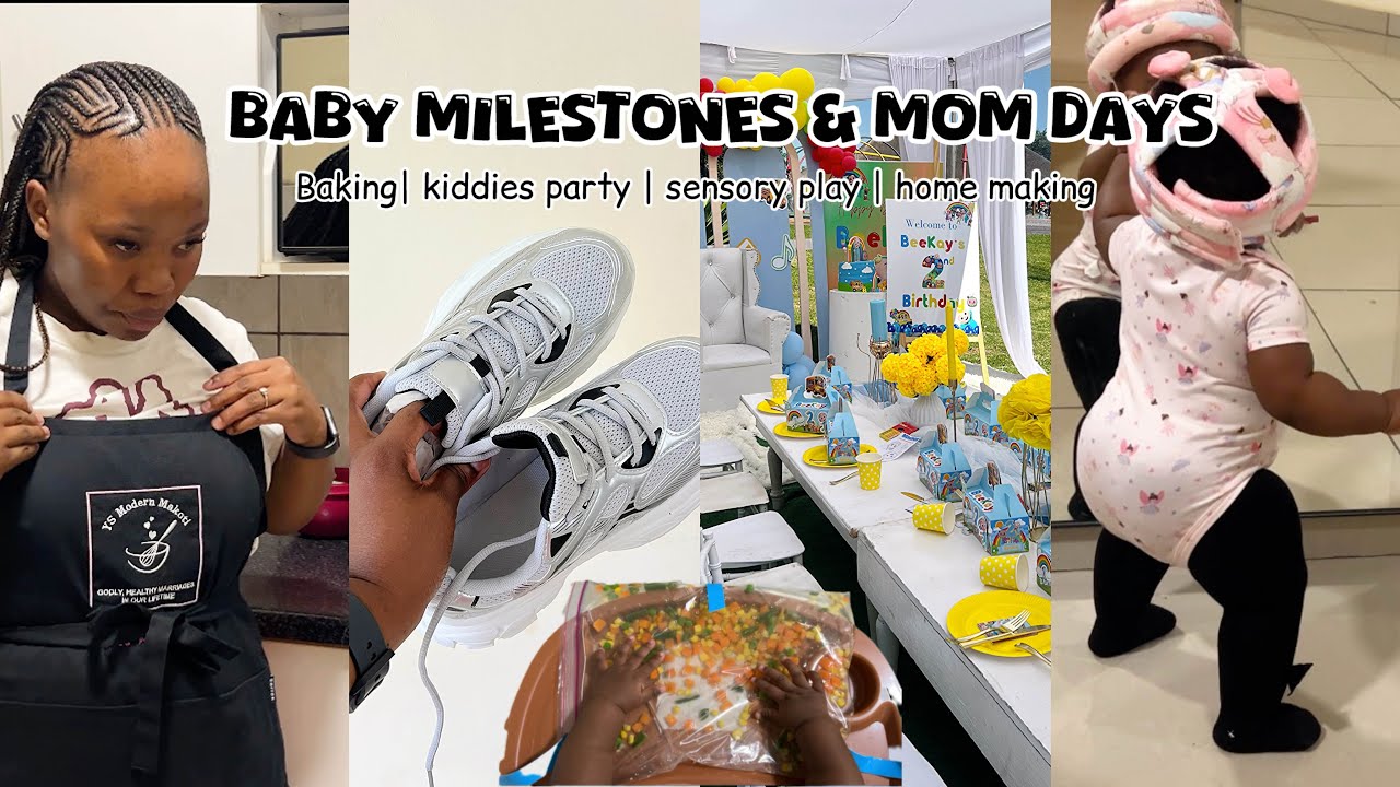 Mom Life Vlog: Birthday Party, New Hairstyle, Sensory Play & Baby Walking Milestones homemaker 