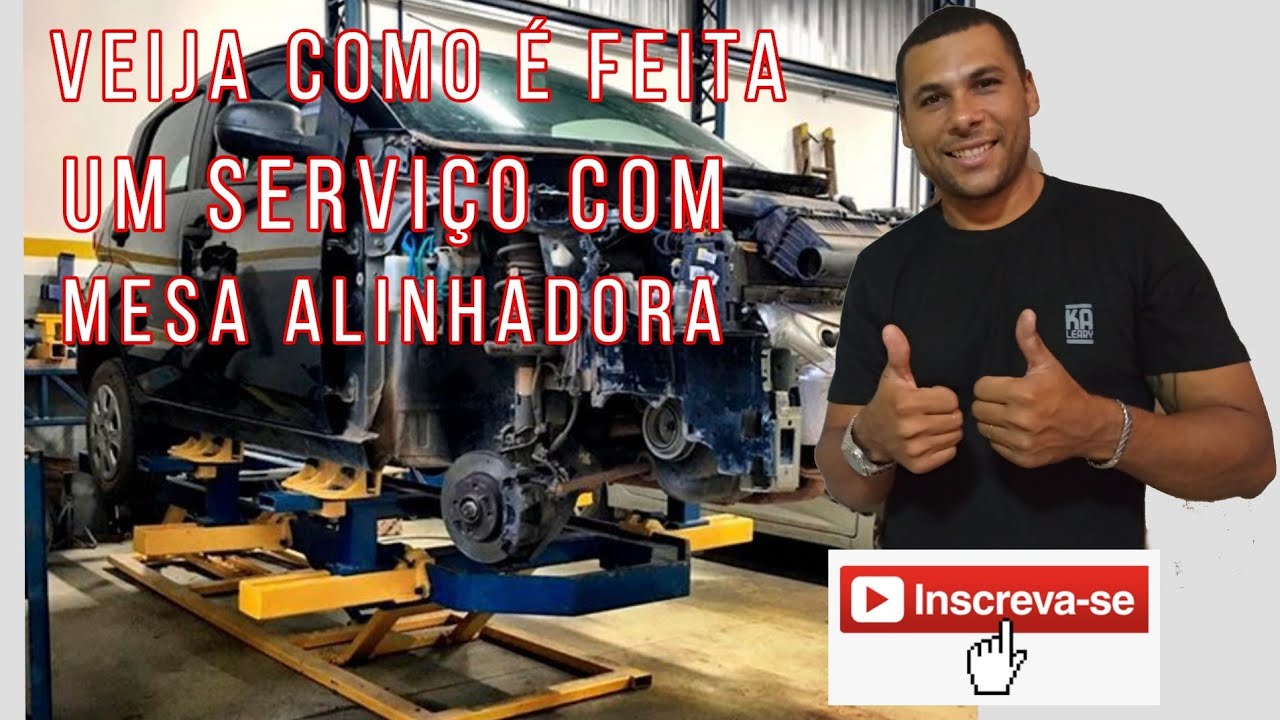 Serviços com mesa alinhadora automotiva só na Golden Car Center.