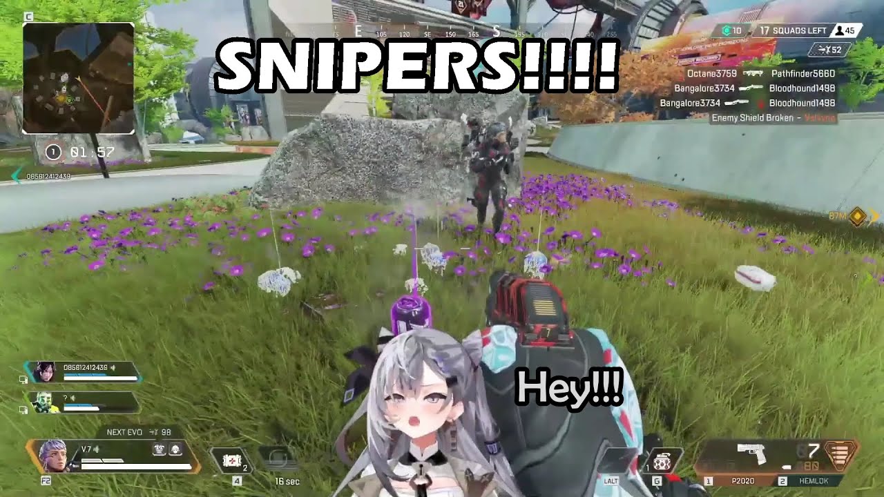 Zeta's Reaction When a Stream Sniper Found Her in Apex Even After She Blocked Her Whole Screen