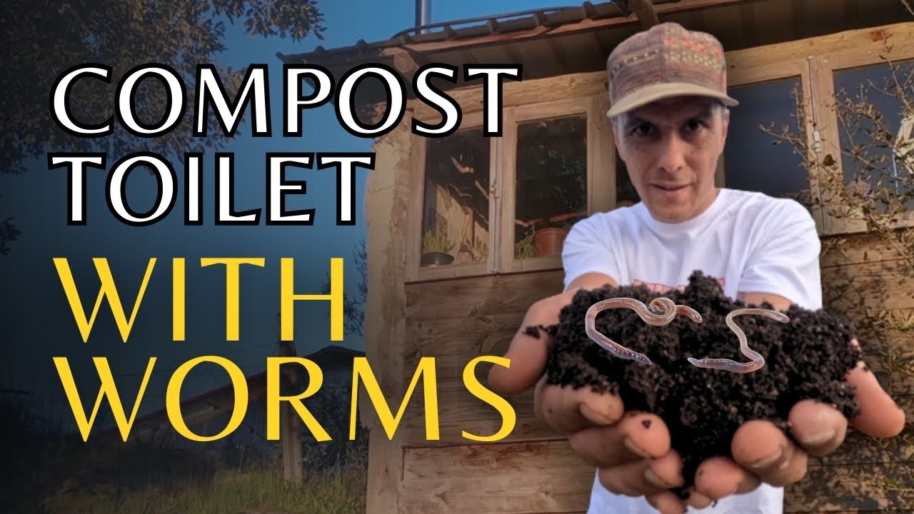 Long drop compost toilet with worms | off-grid & zero waste
