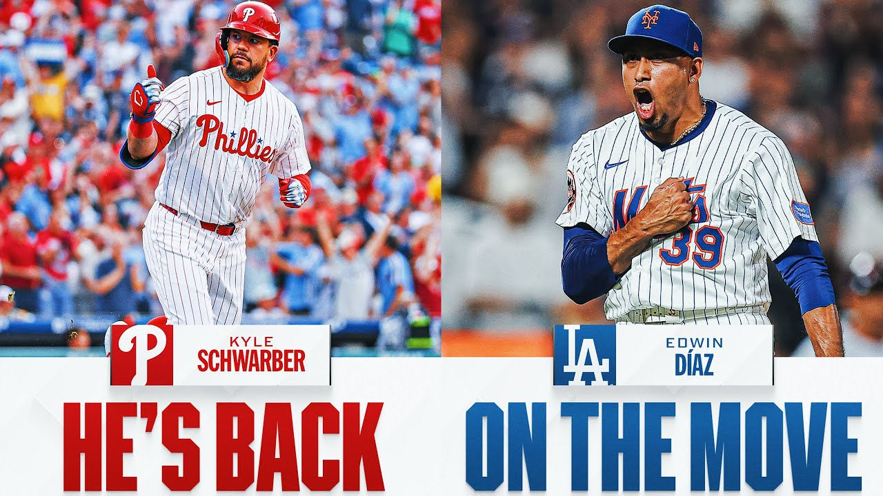 THE STOVE IS HOT! 🔥 REPORTS: Kyle Schwarber returns to Phillies, Edwin D&iacute;az signs with Dodgers!