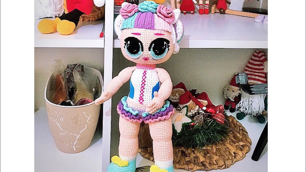 AMİGURUMİ UNICORN  LOL BEBEK (40 CM)👧 (KAFA YAPIMI 4.BÖLÜM) #amigurumilolbebektarifi