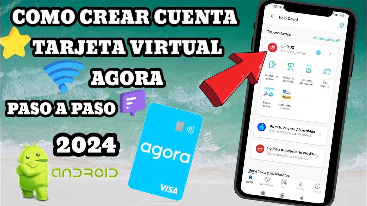 ✅Como crear y tener Tarjeta Virtual💳cuenta agora ahorros 2024