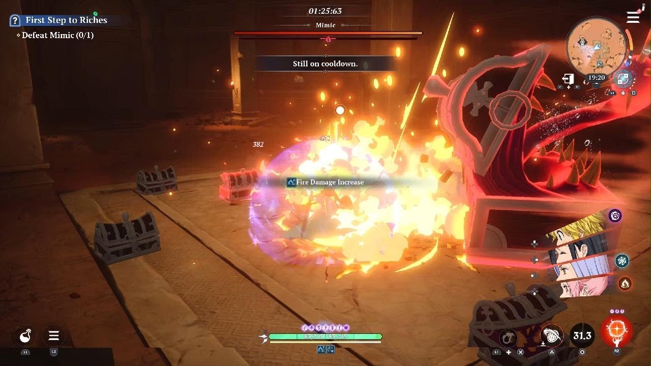 7DS:Origin Gold Dungeon (Nightmare Difficulty)