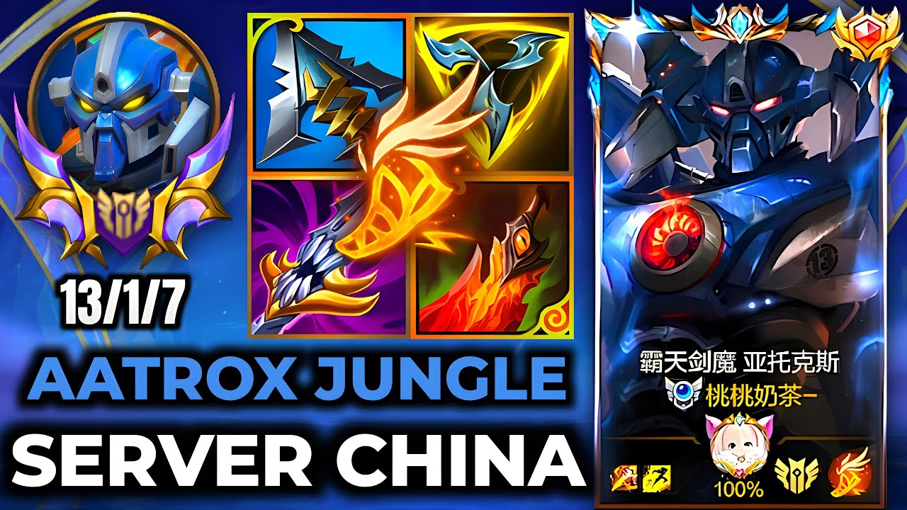 Aatrox Wild Rift China - Build Runes Season 19 - Gameplay Mecha Aatrox