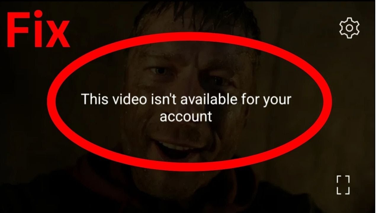 This Video Is Not Available For Your Account YouTube
