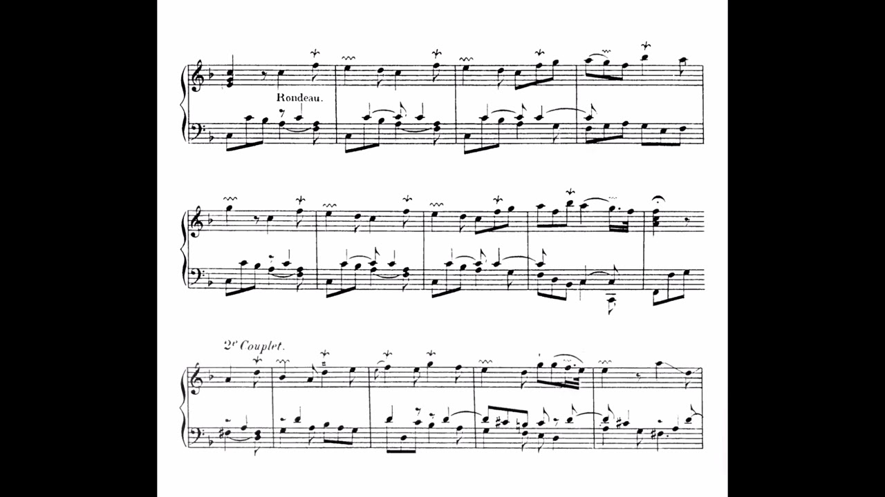 François Couperin - Ordre 18ème de clavecin (Audio + Score)