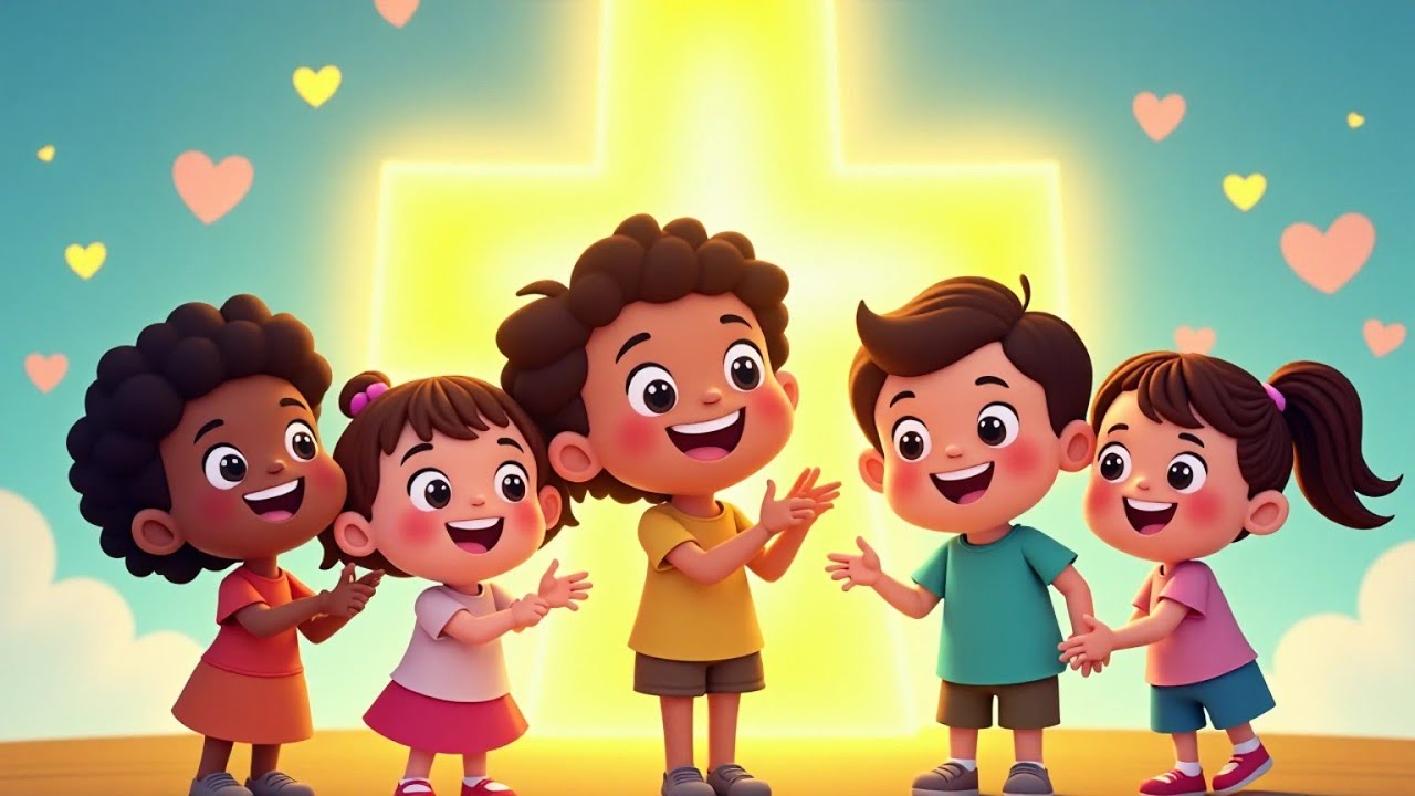 Jesus Loves Me Everywhere 💖 | Christian Nursery Rhyme & Kids Praise Song