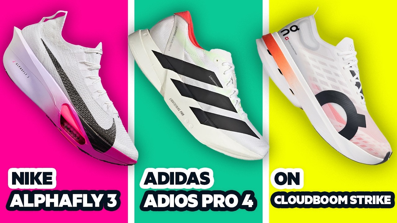 ALPHAFLY 3 против ADIOS PRO 4 против CLOUDBOOM STRIKE