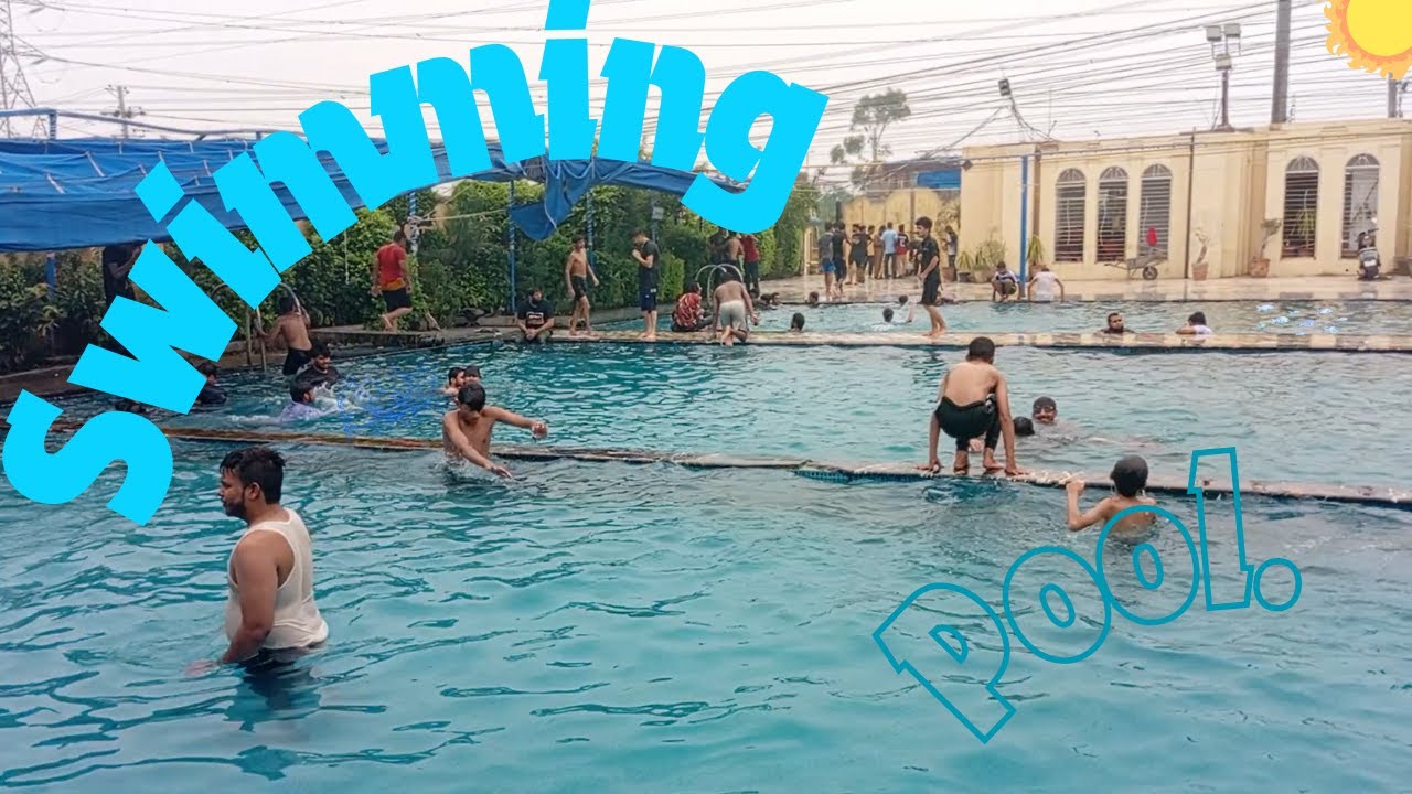 Going to a swimming pool. | New friend introduced.