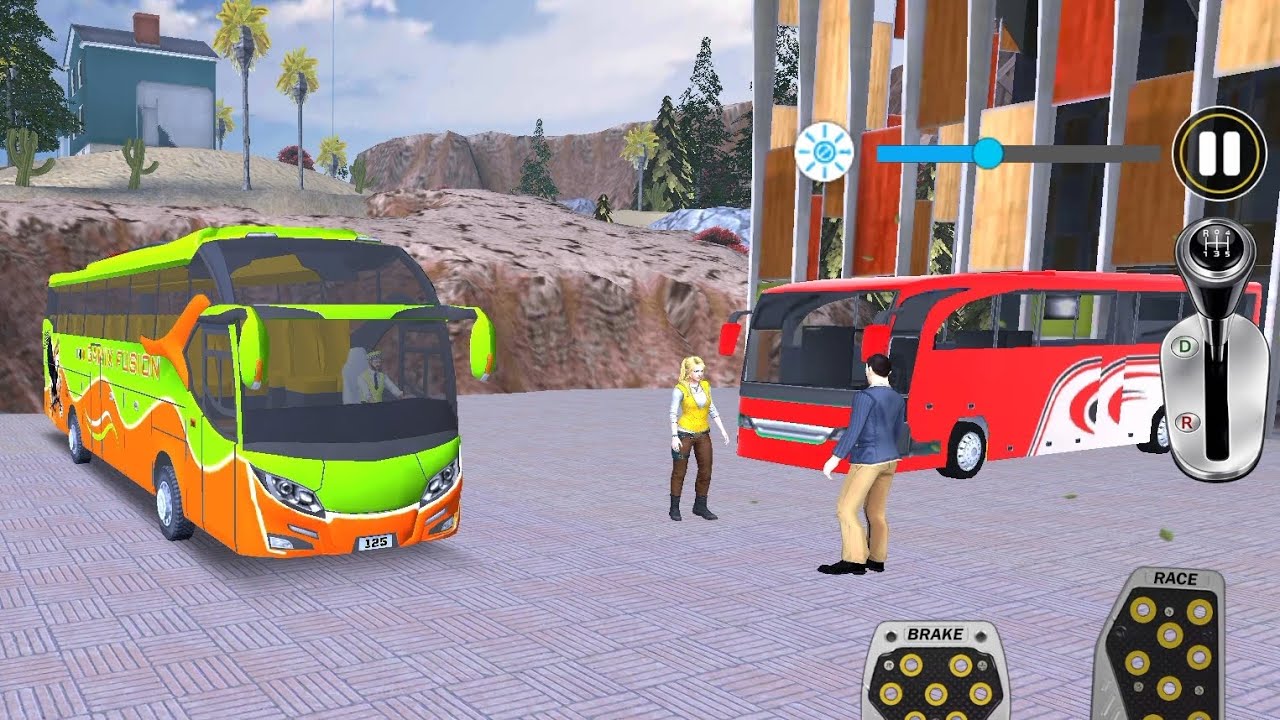 Bus Simulator 3D Bus Transport Level 2 Full Ride Challenge Gameplay