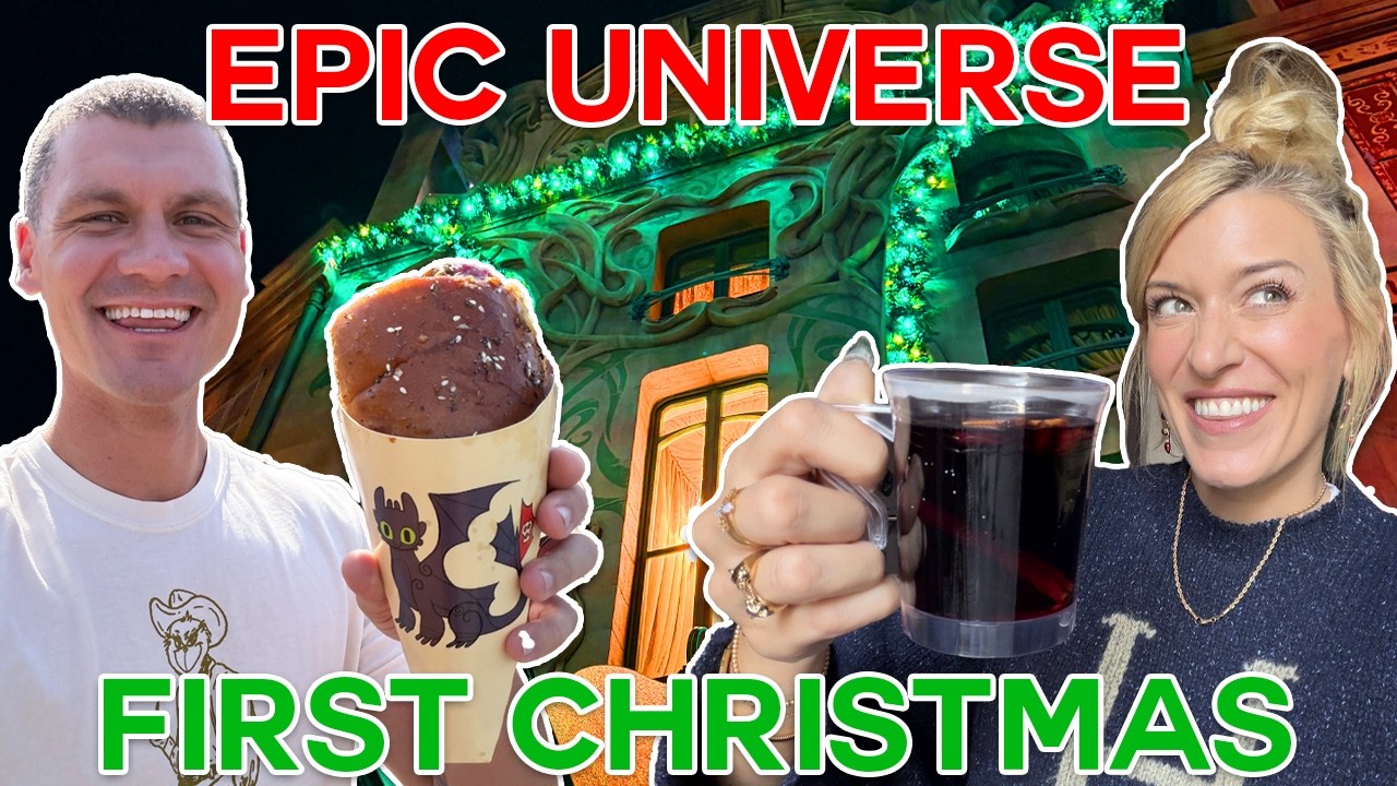 ПЕРВОЕ РОЖДЕСТВО В Epic Universe | НОВИНКА в Universal Orlando: эксклюзивные закуски, Гарри Потте...