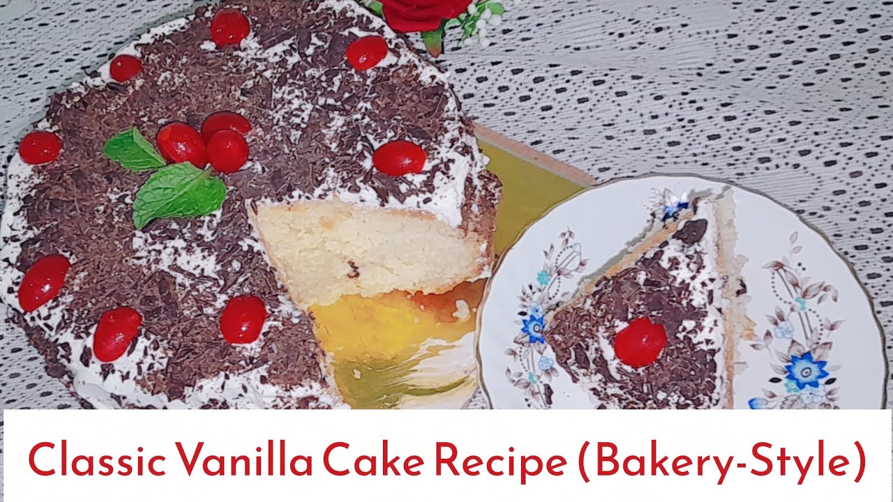 😋This Vanilla Cake Is So Soft It Melts in Your Mouth #classicvanillacakerecipe #cakerecipe