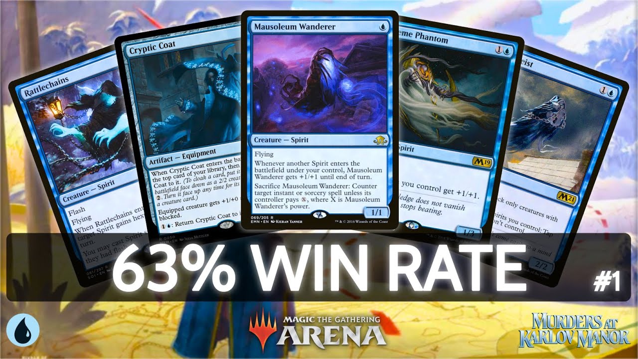 🔵 Mono Blue Spirits, 63% Win Rate, part 1 | MTG Arena | Explorer | BO3 | Murders at Karlov Manor