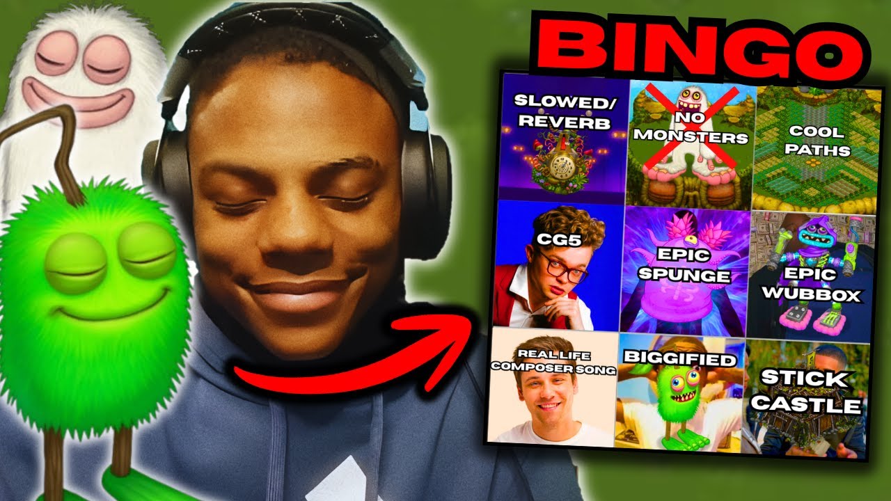 I Tried My Singing Monsters BINGO....