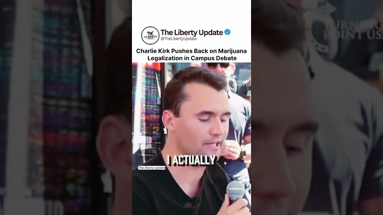 Charlie Kirk Pushes Back on Marijuana Legalization in Campus Debate #shorts #charliekirk