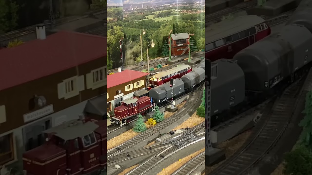 ESU 31410 #v60 512 #diesellok altrot + M&auml;rklin H0 47906 Heiz&ouml;l-Wagen