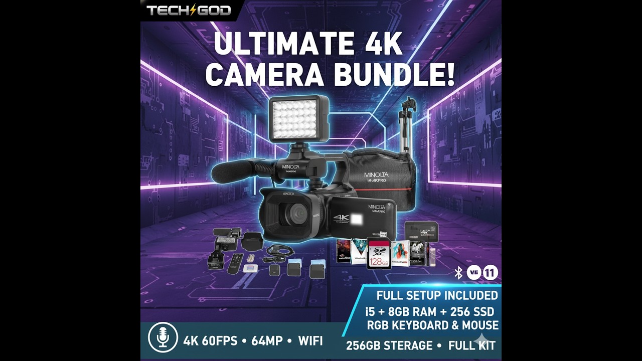 Minolta MN4KPRO 4K Camcorder Review – Best Budget 4K Camera for Beginners?