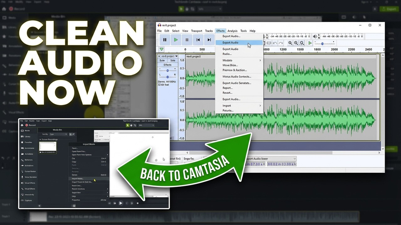 Extract and Export Audio from Video Using Camtasia | Separate MP3 Audio From Video