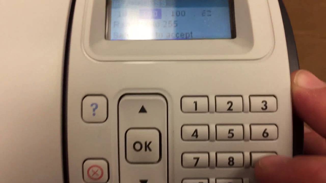 Configuring Network Settings on an HP Printer m400, m600, m500 Series