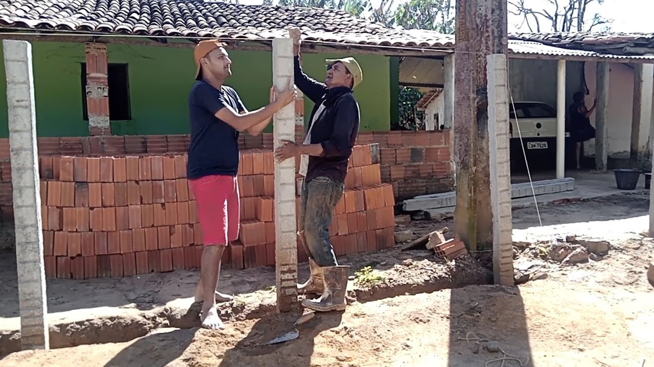 Parte 2 Iniciamos uma grande obra em casa | construindo um muro 