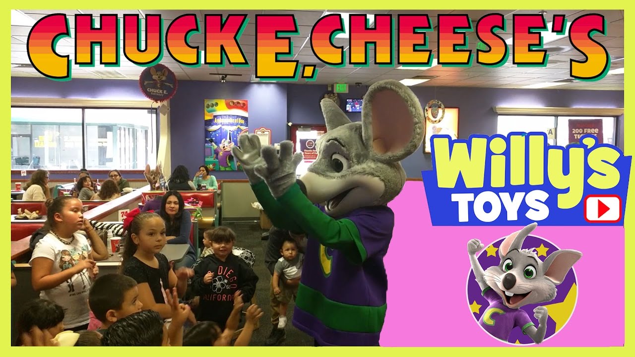 Chuck E Cheese's Fun Arcade Games Rides Prizes Pizza Candy WHERE A KID CAN BE A KID - Willy's Toys