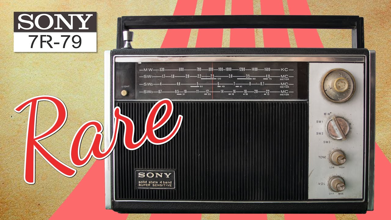 Sony 7R-79 | Very rare | 4 band MW SW radio | Restoration | 4K |
