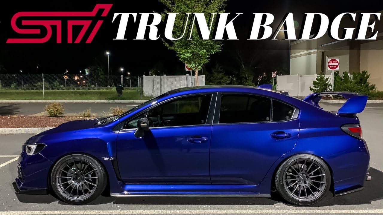 How To Debadge And Rebadge An STI