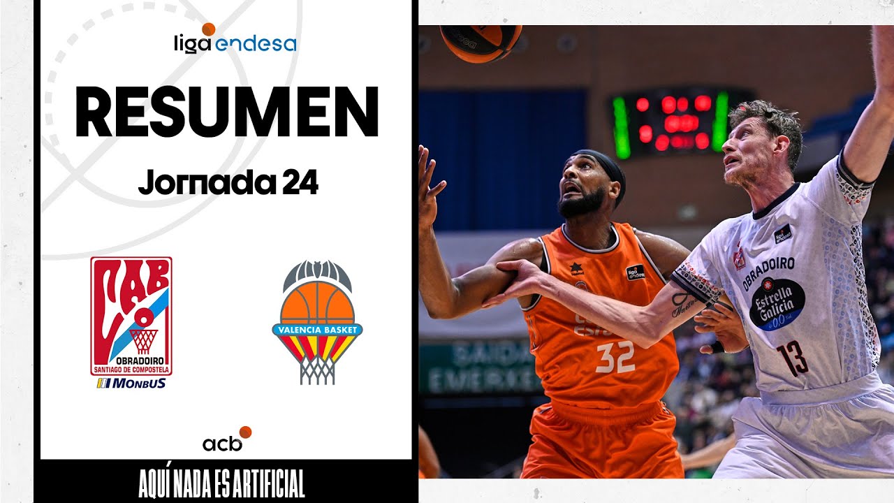 Monbus Obradoiro - Valencia Basket (75-97) RESUMEN | Liga Endesa 2023-24