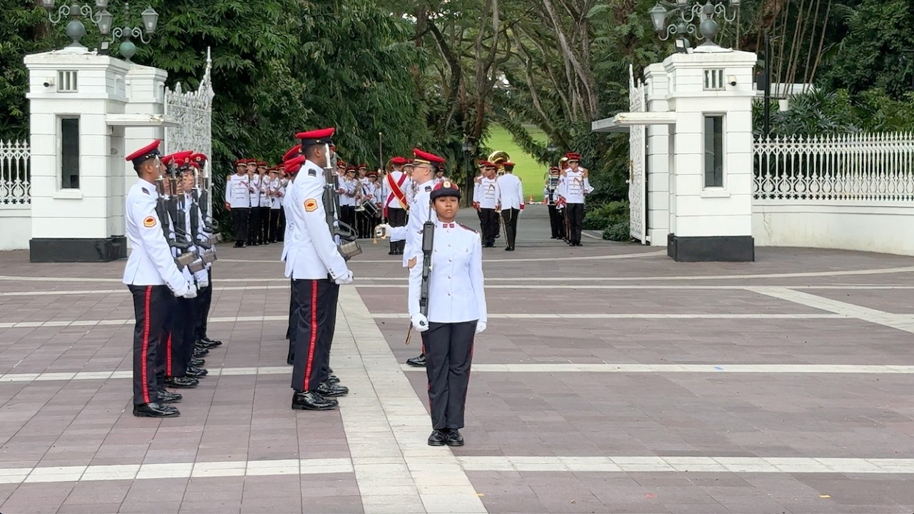 [4K] Change of Guards at Singapore Istana 4 Jan 2026