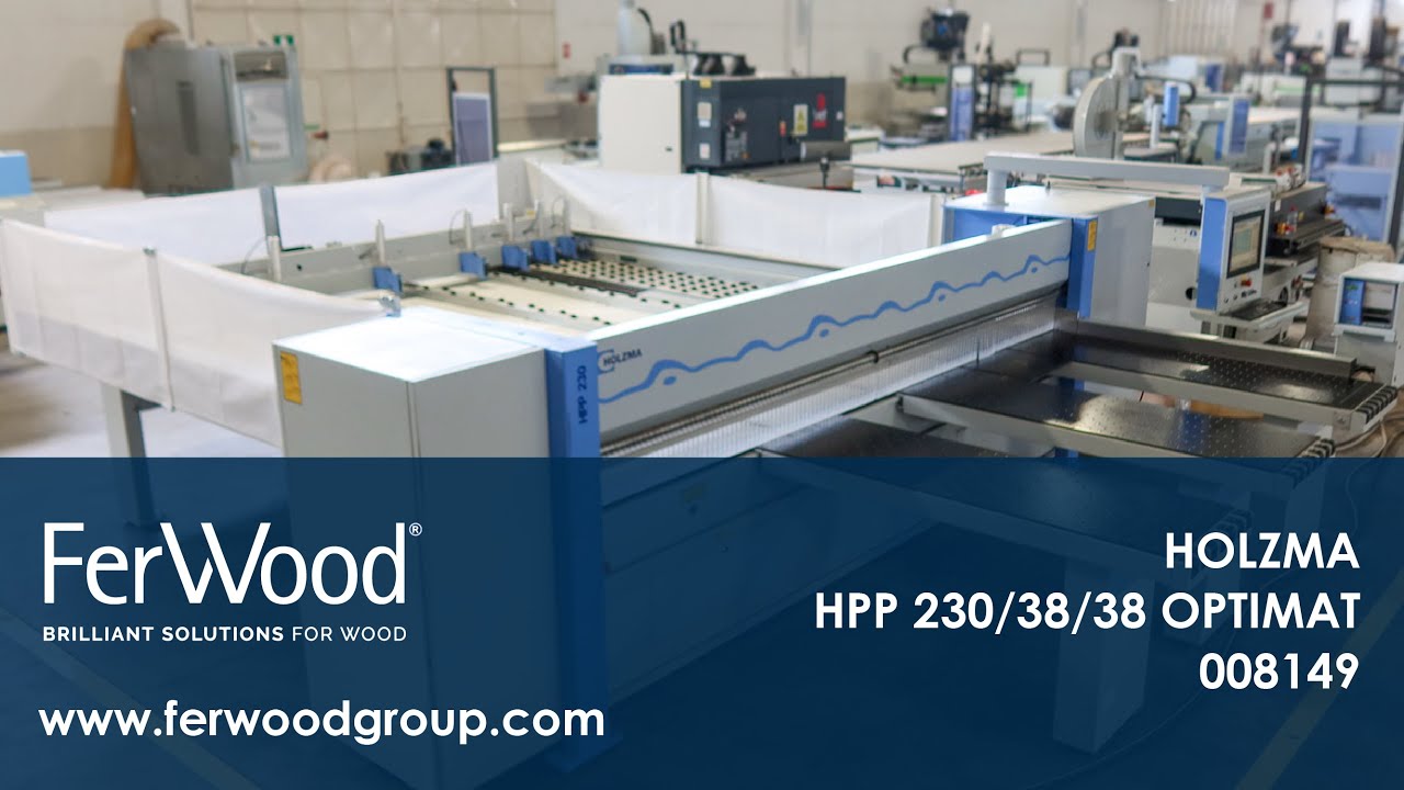 Sezionatrice carico frontale in azione - HOLZMA - HPP 230/38/38 OPTIMAT - Ferwoodgroup - 008149