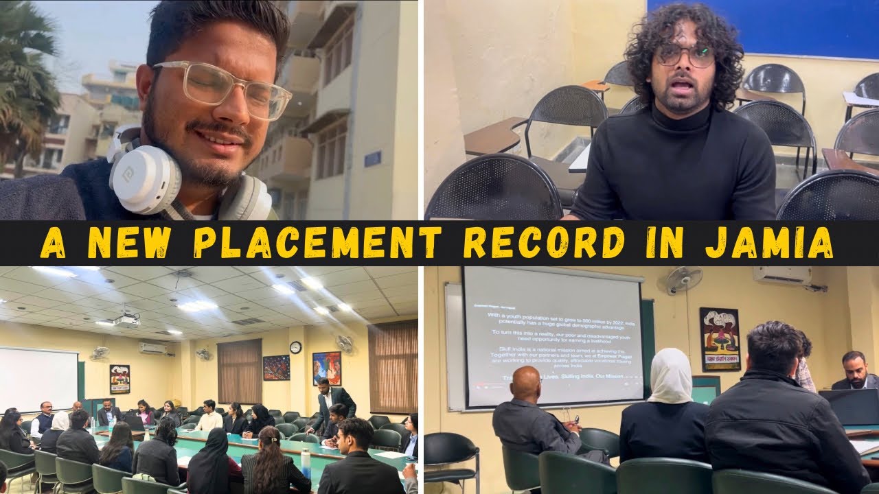 A new placement record by us in Jamia | JMI Vlogs