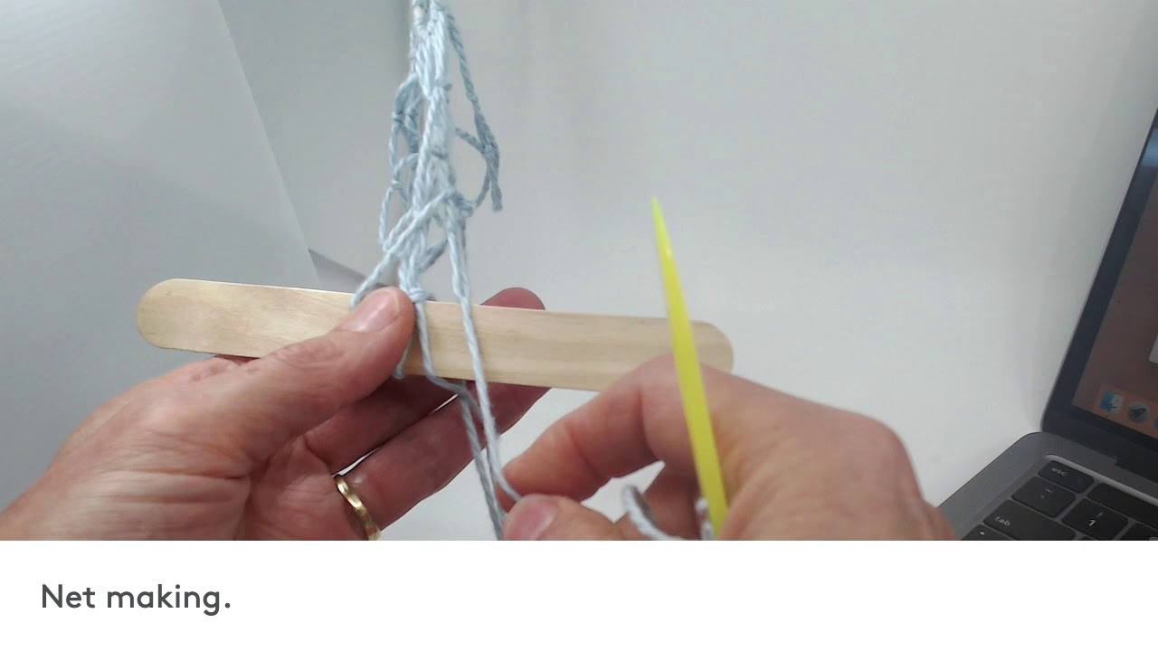 Netting  Flying Dutchman:lacemakers knot