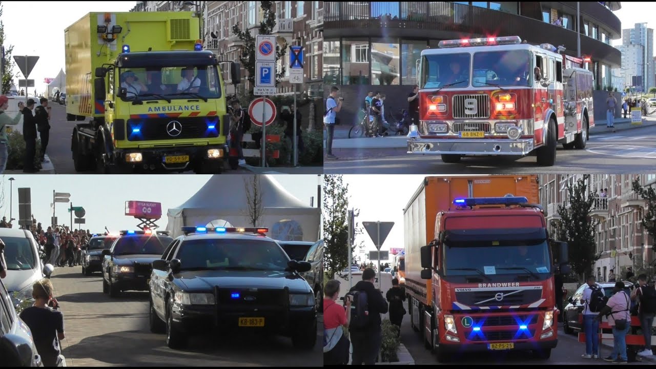 RESCUE ZEELAND 2023: Zeer Vele Hulpdiensten vertrekken vanuit Vlissingen met zwaailicht en sirene!