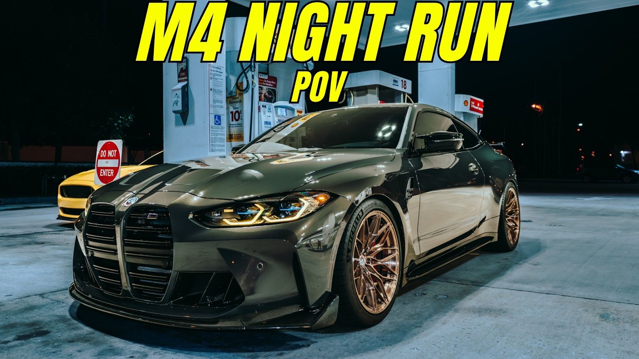 POV: BMW M4 COMPETITION -  LATE NIGHT  HIGHWAY CRUISE