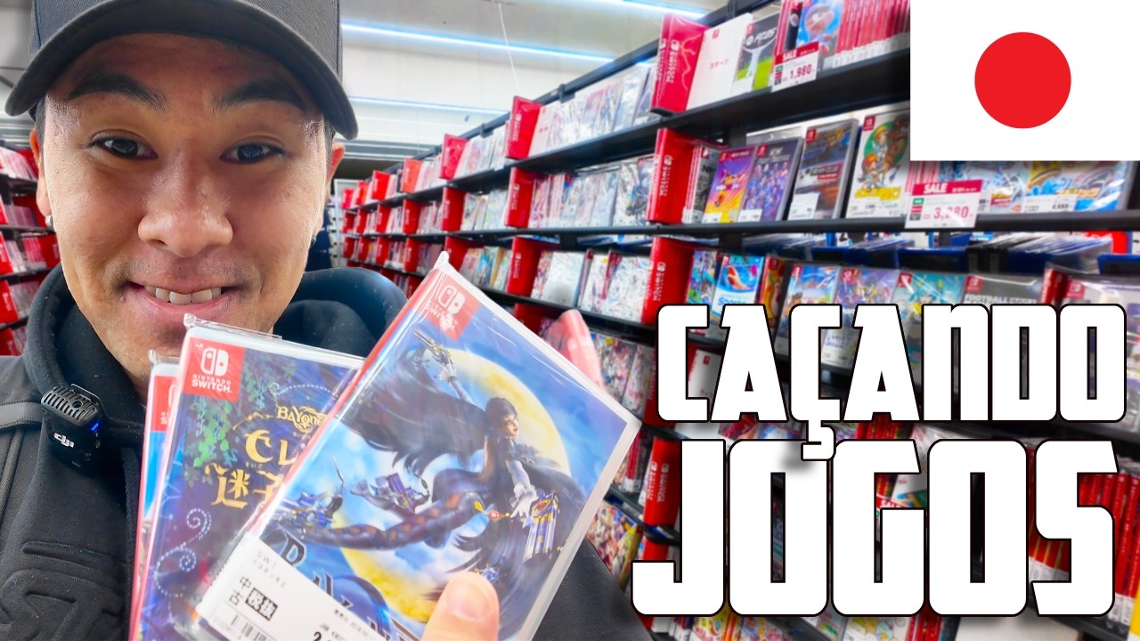 Explorando Lojas de Games no Japão | Em Busca de Bayonetta (Surpresa no Final!)