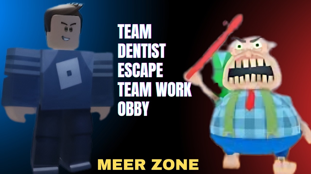 ESCAPING THE EVIL DENTIST WITH MY BROTHER! 😱 (TEAMWORK OBBY)