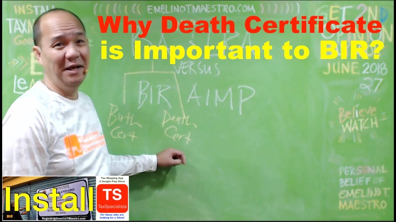 Estate Tax and Inheritance Problems versus BIR AIMP | How It Is Done