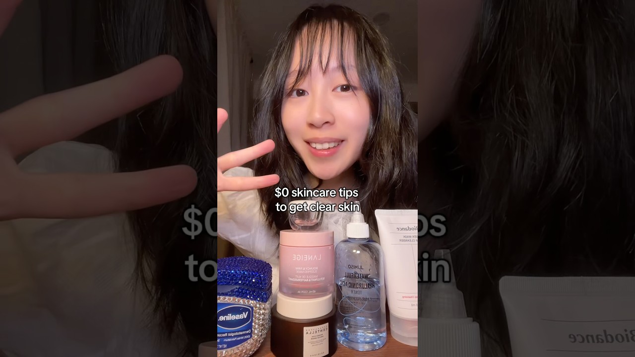 3 skincare tips for a clear skin that are FOR FREE 0$ ✨do y&rsquo;all want more tips like this?