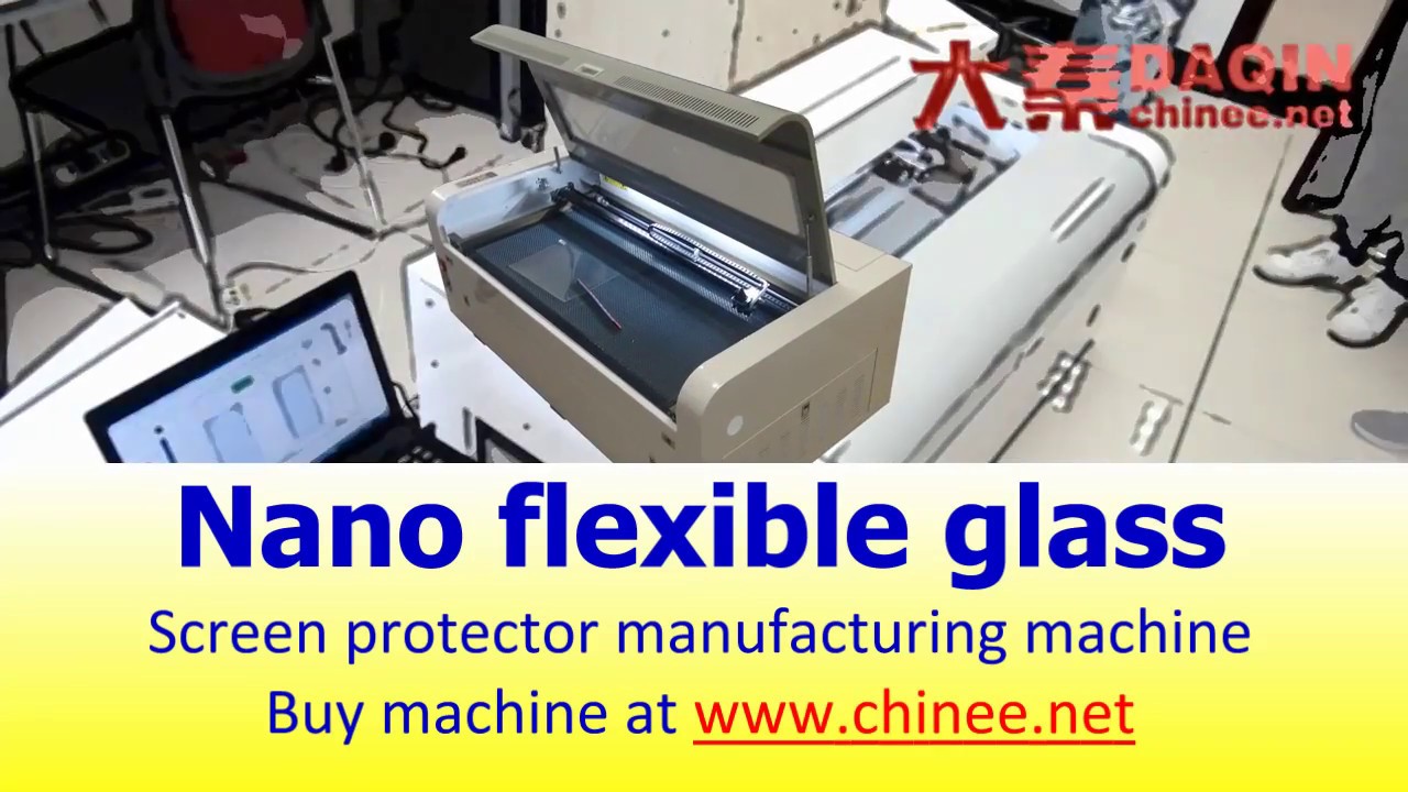 Daqin laser cutting machine for nano glass flexible glass screen protector