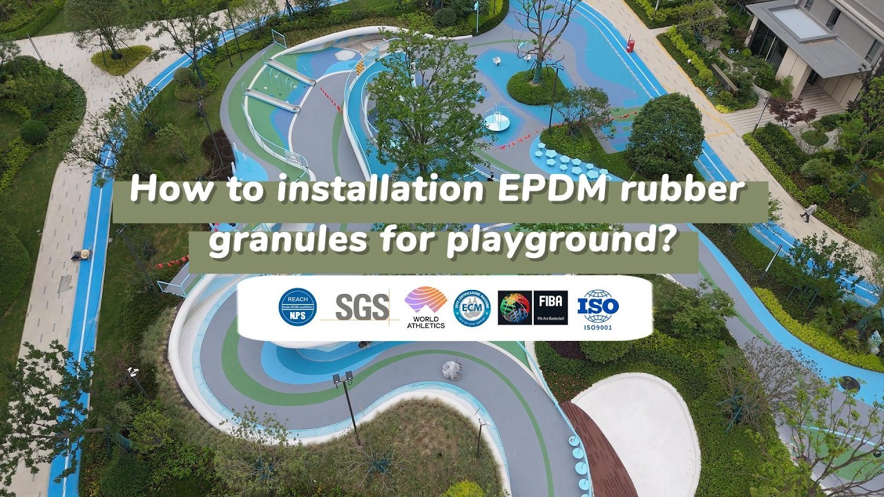 How to installation EPDM rubber granules for playground?