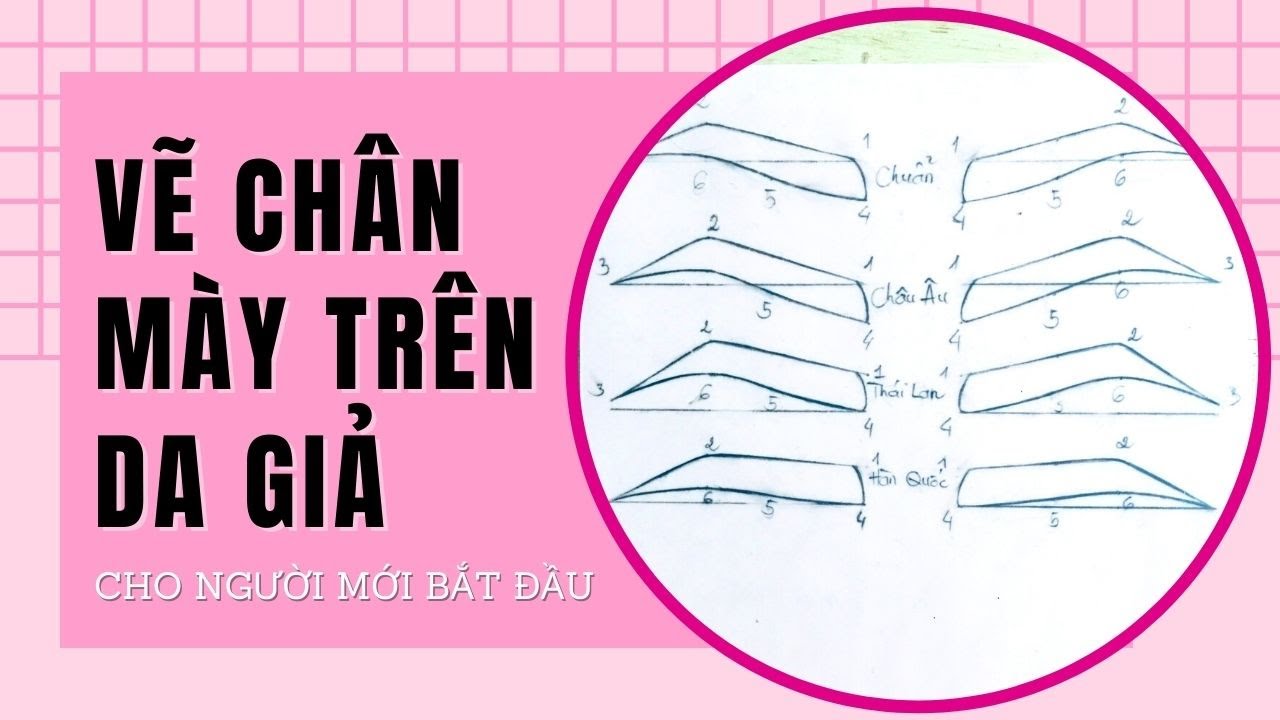 HỌC PHUN XĂM | CÁCH VẼ CHÂN MÀY TRÊN DA GIẢ NHANH - ĐƠN GIẢN