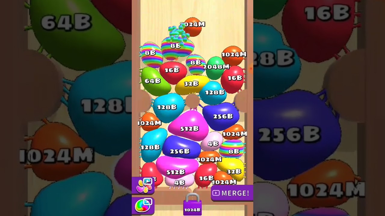 Blob Merge 3D Unlock the 1024 B
