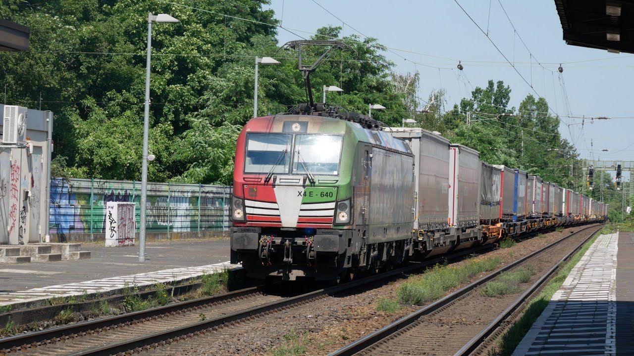 Eisenbahnverkehr in Königswinter Mit Br 101 193 1116 185 482 187 186 1440 425 423