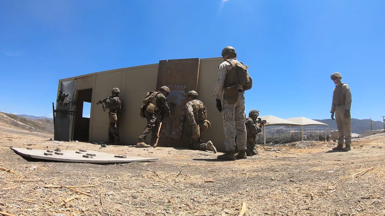 Marines Breach Doors On Sapper Leaders Course
