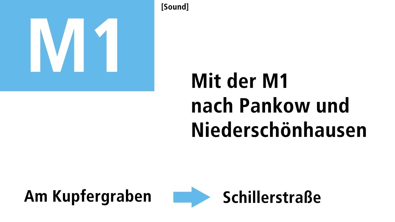 [Sound] M1 Berlin | Mit der Flexity von Mitte, Am Kupfergraben nach Niederschönhausen, Schillerstr.