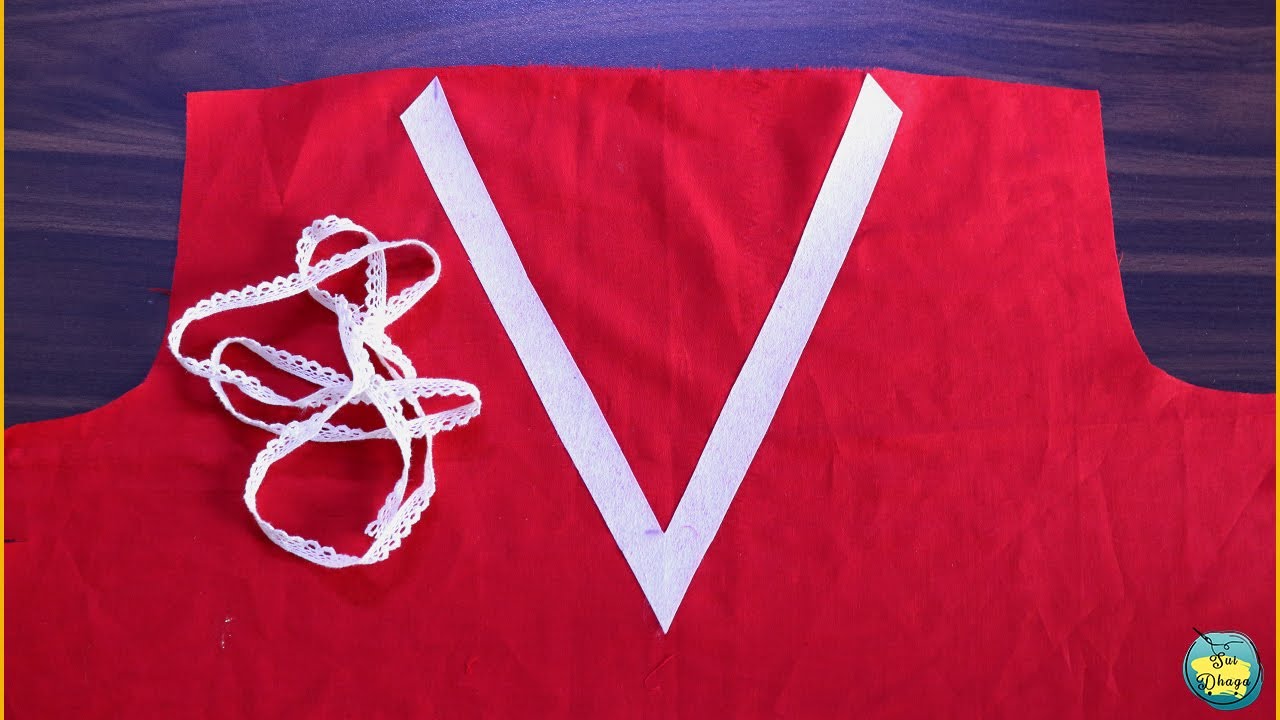 Underground Lace on V-Shaped Neck With Easiest Trick